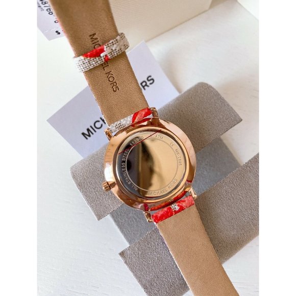 Michael Kors Pyper Three-Hand Floral Watch